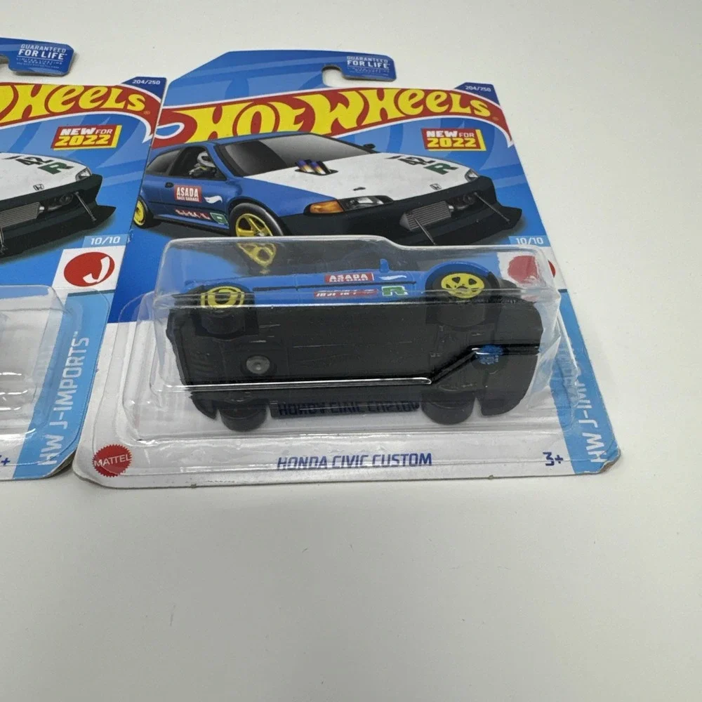 Hot wheels Honda Civic Custom Blue 204/250 2022 HW J-Imports 10/10 Lot 2